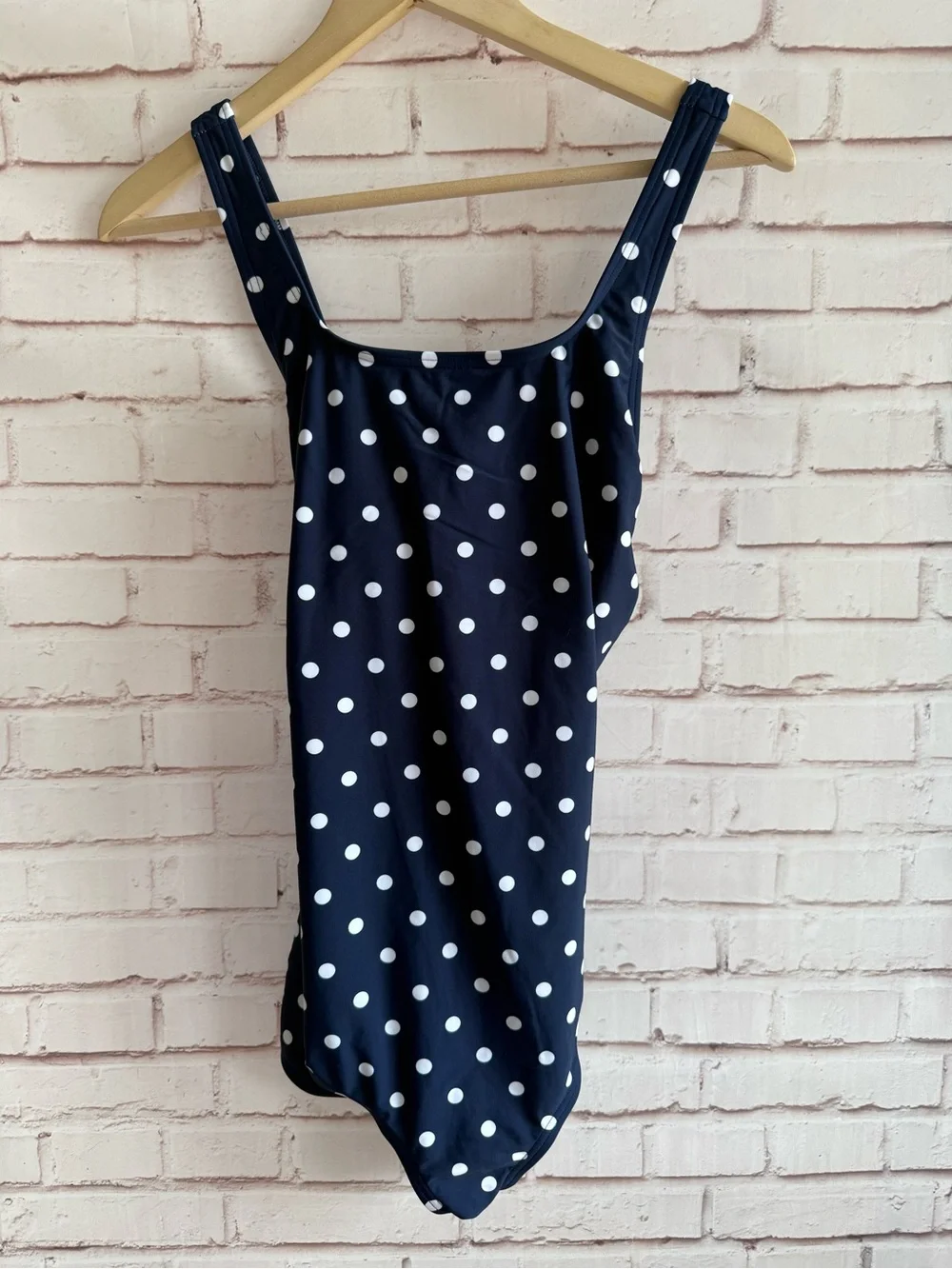 Navy Polka Dot One-Piece Swimsuit